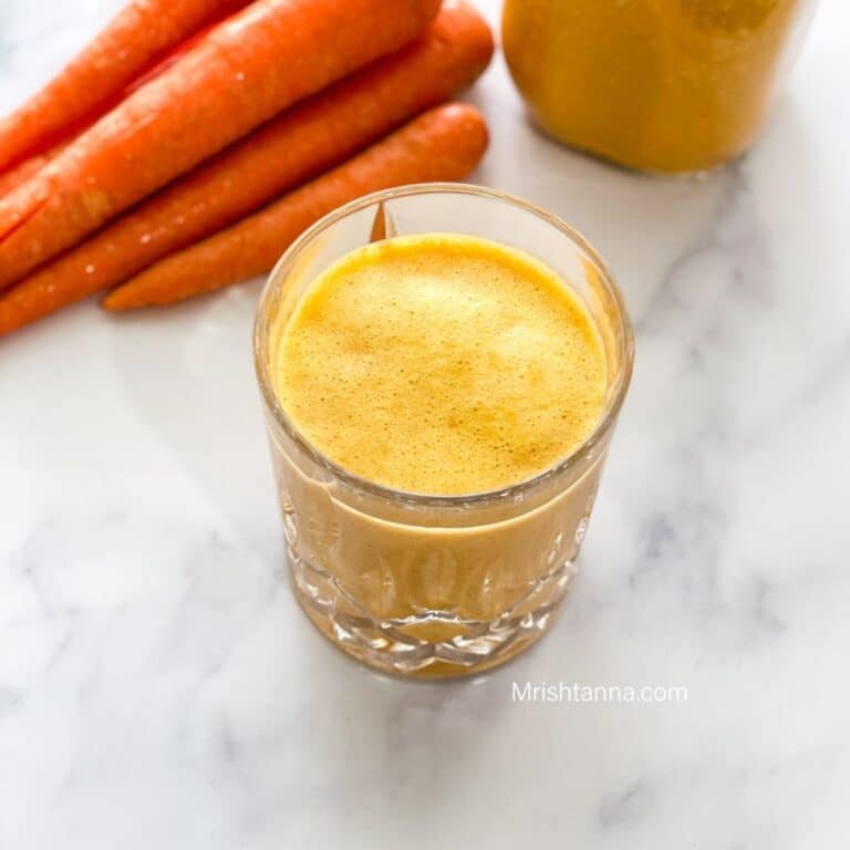 Carrot Milkshake (Vegan) • Simple Sumptuous Cooking