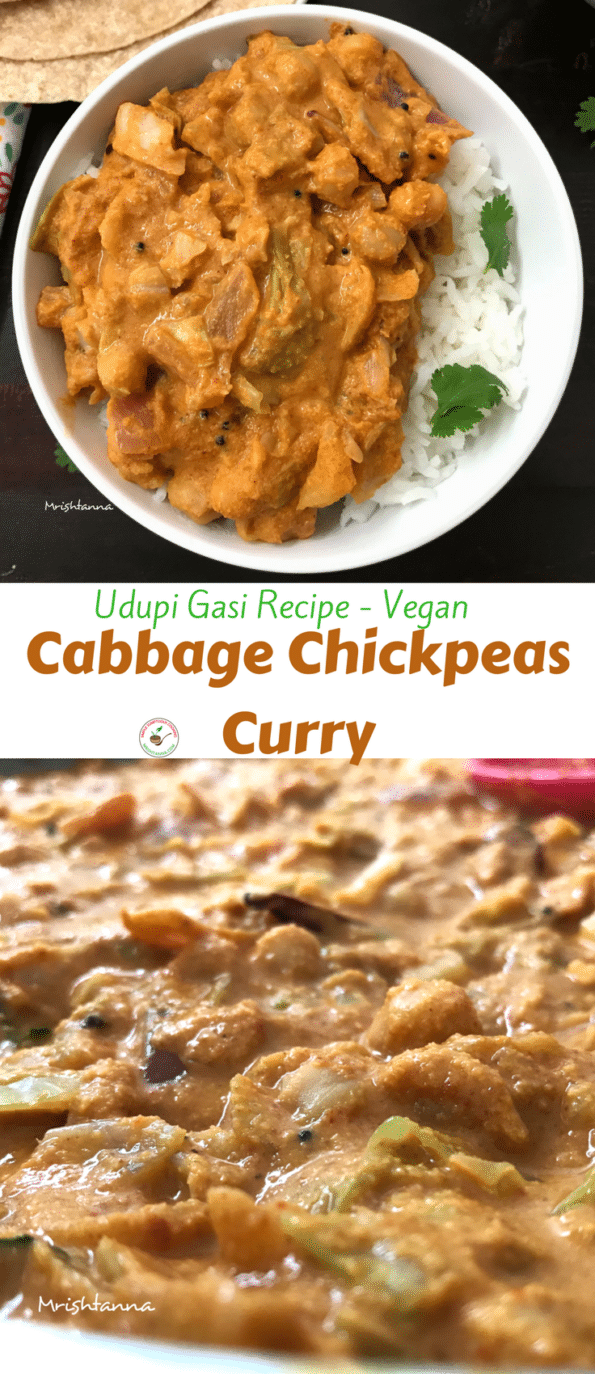 Cabbage Chickpeas Curry - Simple Sumptuous Cooking