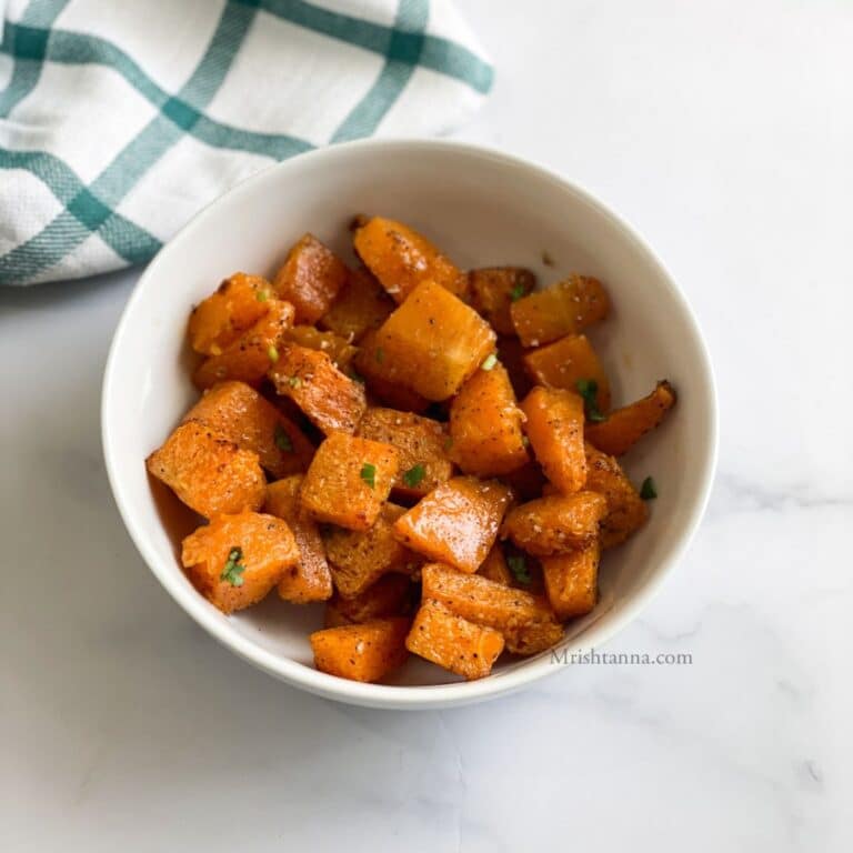 Air Fryer Roasted Pumpkin • Simple Sumptuous Cooking