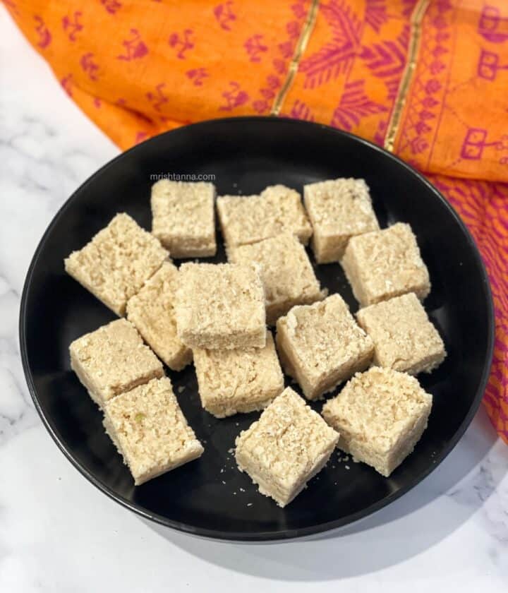 Easy Coconut Burfi Recipe (Vegan) • Simple Sumptuous Cooking