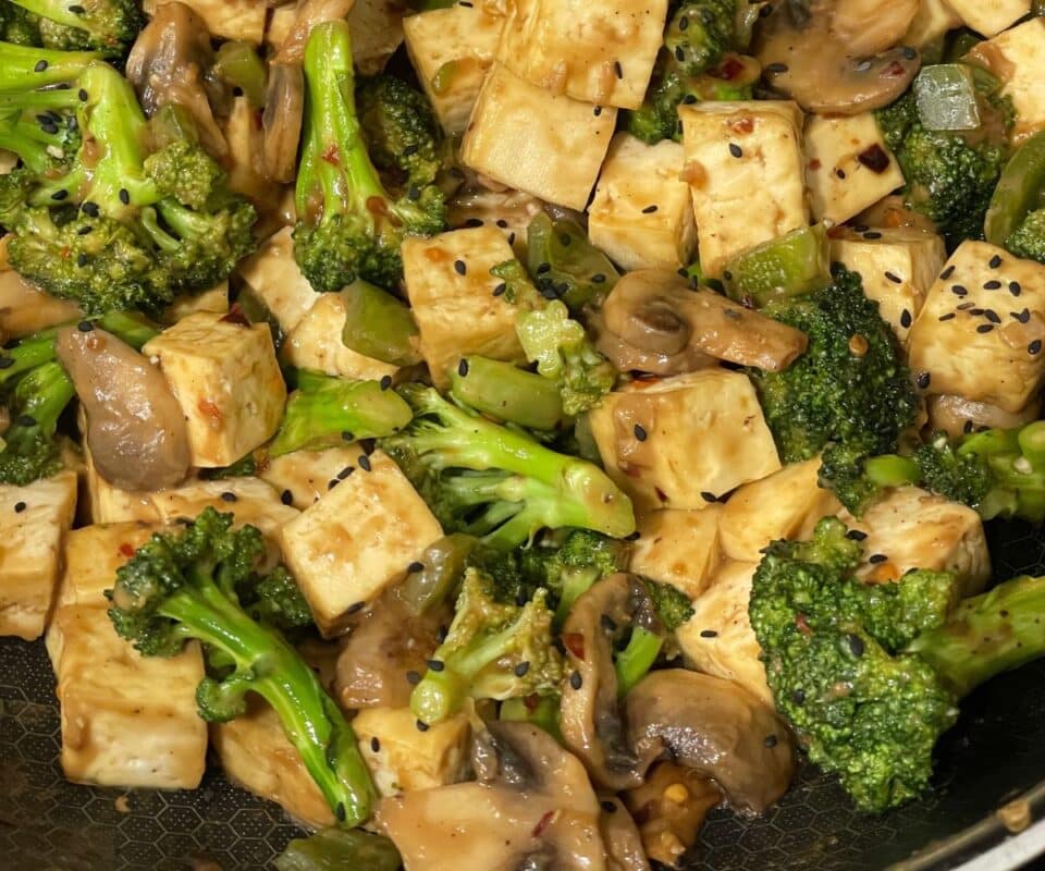 Easy Tofu Broccoli Mushroom Stir Fry Recipe • Simple Sumptuous Cooking