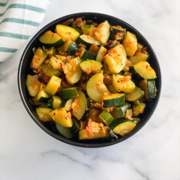 Zucchini Sabzi Recipe Indian Style Stir Fry Simple Sumptuous Cooking